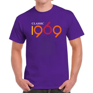 Classic 1969 Birthday T-Shirt For Men Women – Purple
