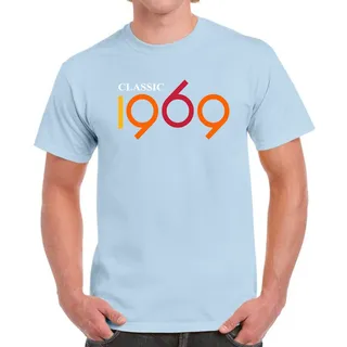 Classic 1969 Birthday T-Shirt For Men Women – Light Blue