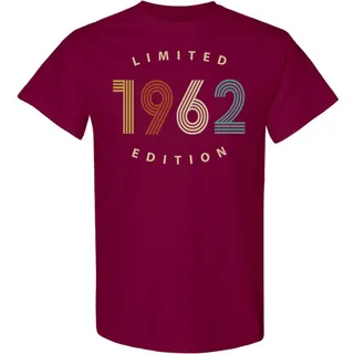 Limited 1962 Birthday T-Shirt – Maroon