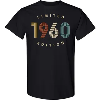Limited 1960 Birthday T-Shirt – Black