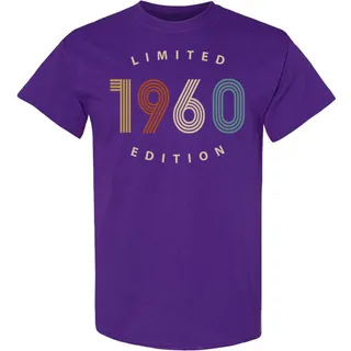 Limited 1960 Birthday T-Shirt – Purple
