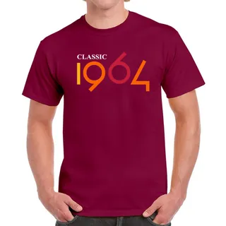 Classic 1964 Birthday T-Shirt For Men Women – Maroon