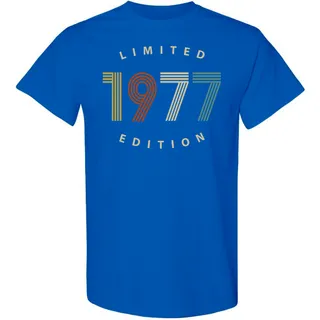 Limited 1977 Birthday T-Shirt – Royal