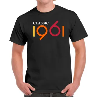 Classic 1961 Birthday T-Shirt For Men Women – Black