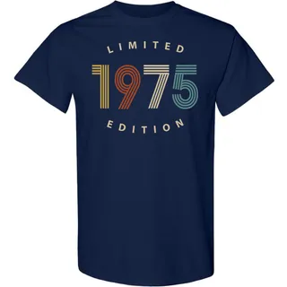Limited 1975 Birthday T-Shirt – Navy
