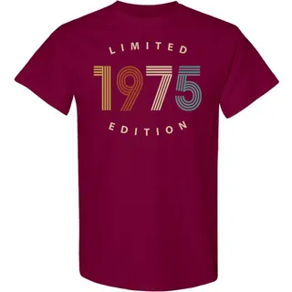Limited 1975 Birthday T-Shirt – Maroon