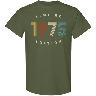 Limited 1975 Birthday T-Shirt – Military Green