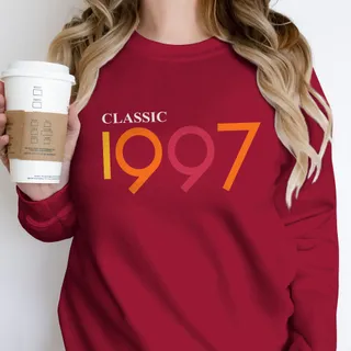 Classic 1997 Birthday Sweatshirt – Cardinal Red