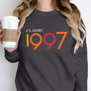 Classic 1997 Birthday Sweatshirt – Dark Grey