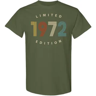 Limited 1972 Birthday T-Shirt – Military Green