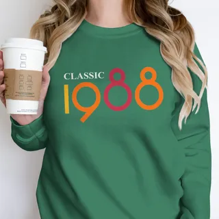 Classic 1988 Birthday Sweatshirt – Kelly Green