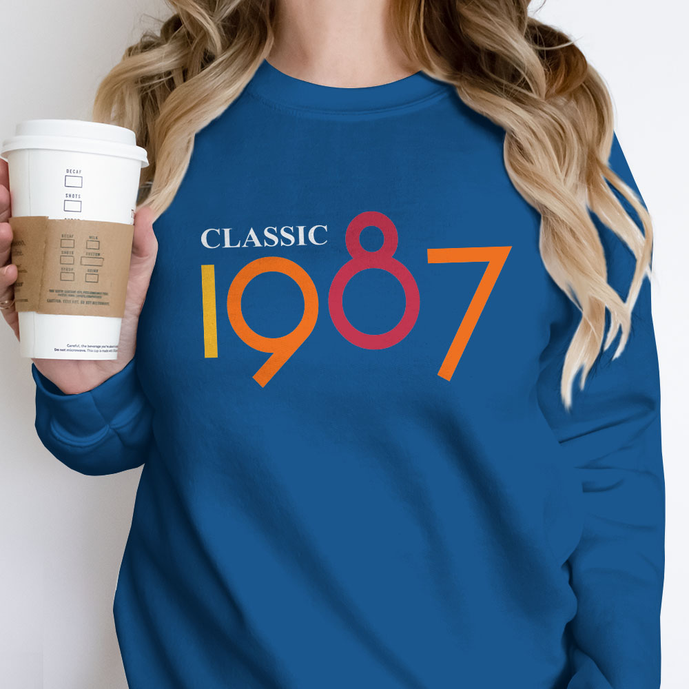 Classic 1987 Birthday Sweatshirt - variant image 1