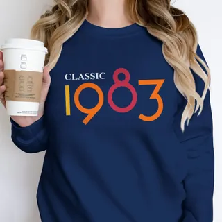 Classic 1983 Birthday Sweatshirt – Navy