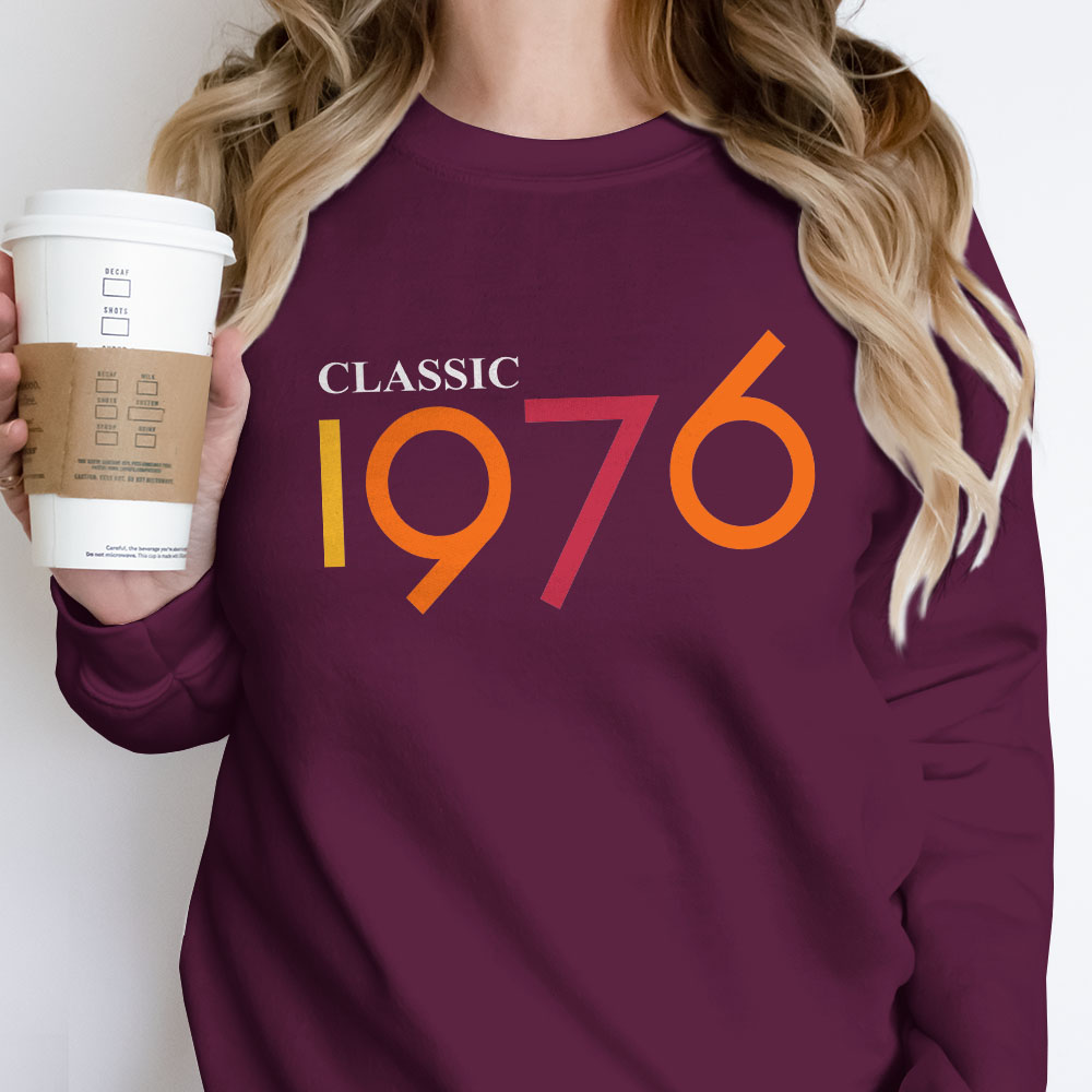 Classic 1976 Birthday Sweatshirt - variant image 1