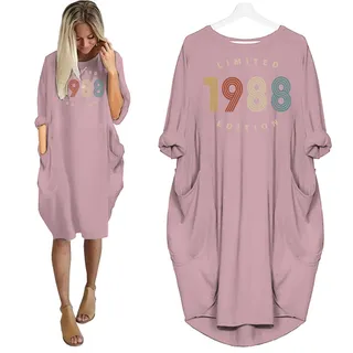 Limited 1988 Birthday Pocket Dress – Pink