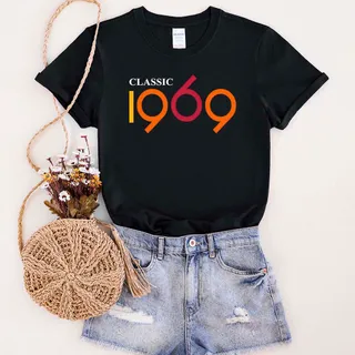 Classic 1969 Birthday T-Shirt – Black