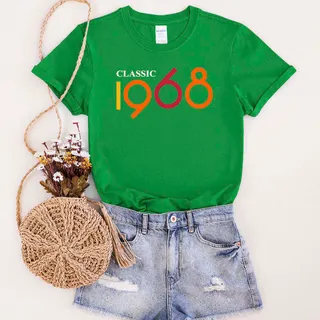 Classic 1968 Birthday T-Shirt – Irish Green
