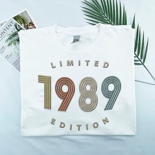 Limited Edition 1989 Embroidered T-Shirt – White