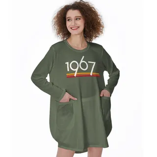 Best 1967 Birthday Pocket Dress – Green