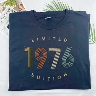 Limited Edition 1976 Embroidered T-Shirt – Navy