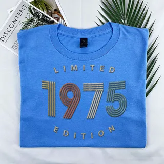 Limited Edition 1975 Embroidered T-Shirt – Royal