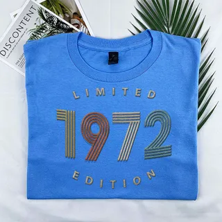 Limited Edition 1972 Embroidered T-Shirt – Royal