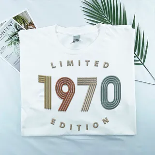 Limited Edition 1970 Embroidered T-Shirt – White