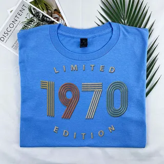 Limited Edition 1970 Embroidered T-Shirt – Royal