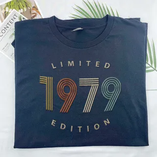 Limited Edition 1979 Embroidered T-Shirt – Navy