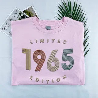 Limited Edition 1965 Embroidered T-Shirt – Pink
