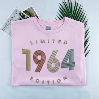 Limited Edition 1964 Embroidered T-Shirt – Pink