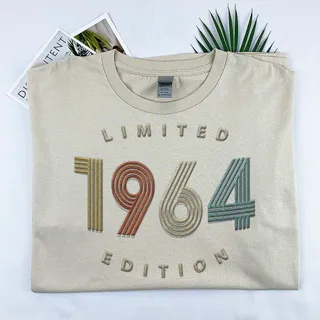 Limited Edition 1964 Embroidered T-Shirt – Khaki