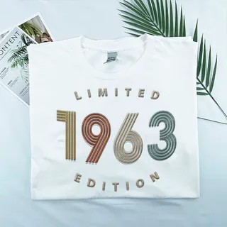 Limited Edition 1963 Embroidered T-Shirt – White