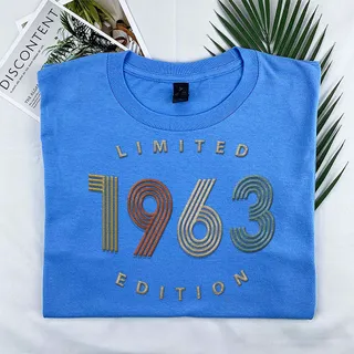 Limited Edition 1963 Embroidered T-Shirt – Royal