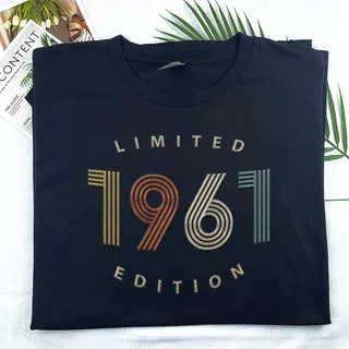 Limited Edition 1961 Embroidered T-Shirt – Black
