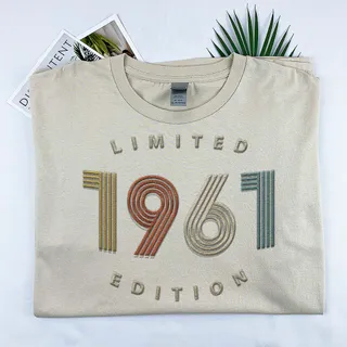 Limited Edition 1961 Embroidered T-Shirt – Khaki