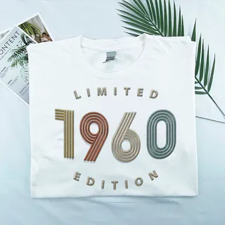 Limited Edition 1960 Embroidered T-Shirt – White