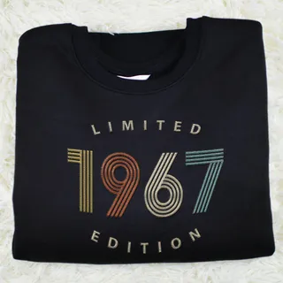 Limited Edition 1967 Embroidered Sweatshirt – Black