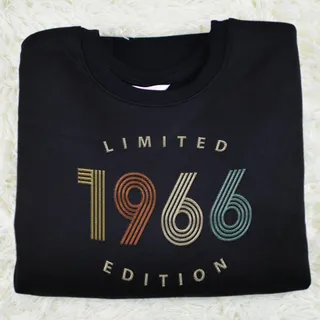 Limited Edition 1966 Embroidered Sweatshirt – Black