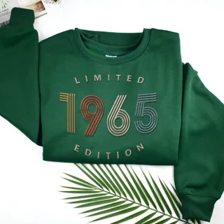 Limited Edition 1965 Embroidered Sweatshirt – Forest Green