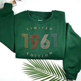 Limited Edition 1961 Embroidered Sweatshirt – Forest Green