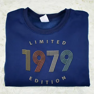 Limited Edition 1979 Embroidered Sweatshirt – Navy
