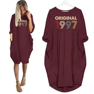 Original 1997 Birthday Pocket Dress – Red