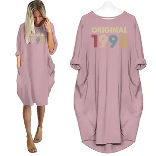 Original 1993 Birthday Pocket Dress – Pink