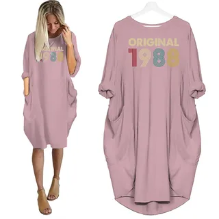 Original 1988 Birthday Pocket Dress – Pink