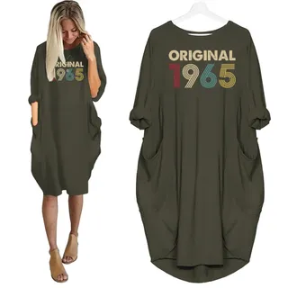 Original 1965 Birthday Pocket Dress – Green