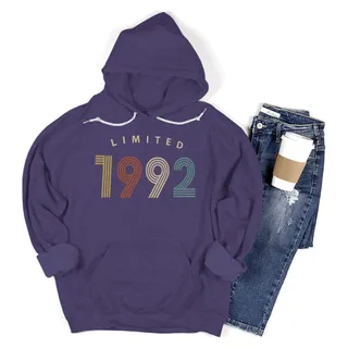 Not Perfect But Limited 1992 Birthday Hoodie For Women Men – Purple