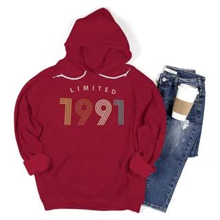 Not Perfect But Limited 1991 Birthday Hoodie For Women Men – Cardinal Red
