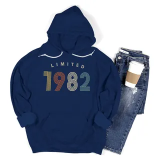 Not Perfect But Limited 1982 Birthday Hoodie For Women Men – Navy