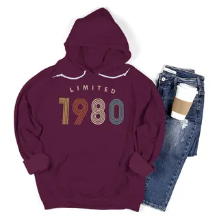 Not Perfect But Limited 1980 Birthday Hoodie For Women Men – Maroon